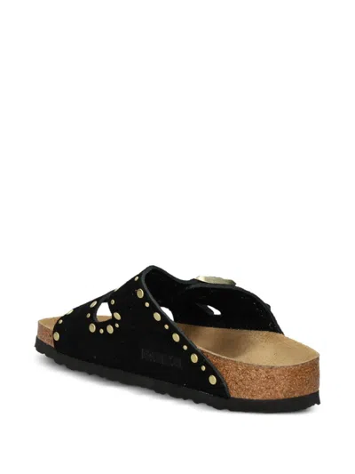 Birkenstock Classic Arizona Sandals With Studded Accents In Black