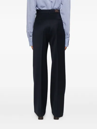 Max Mara Wool Trousers In Black