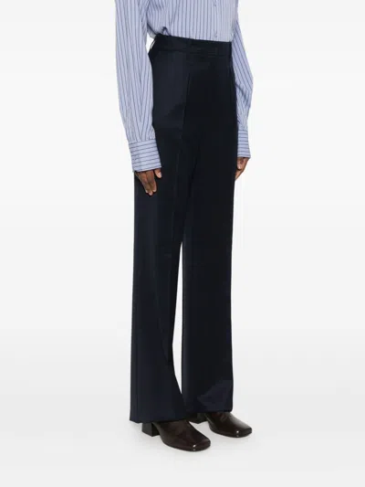 Max Mara Wool Trousers In Black