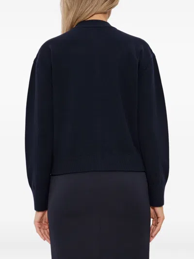 Max Mara Wool Cardigan In Black