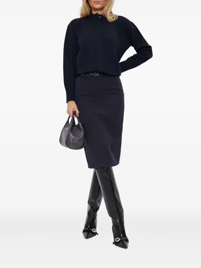 Max Mara Wool Cardigan In Black