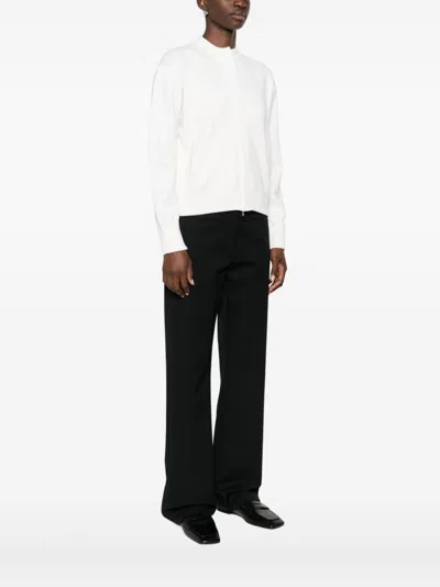 Max Mara Wool Cardigan In White