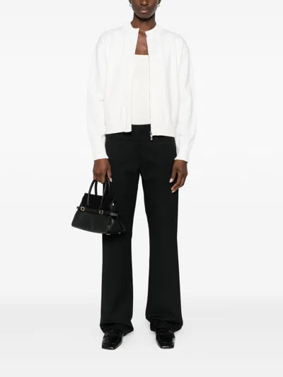 Max Mara Wool Cardigan In White