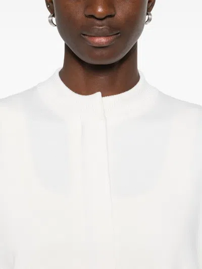 Max Mara Wool Cardigan In White