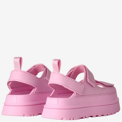 Ugg Sandals Open Toe Platform Sole Pull Tab In Pink