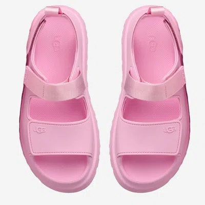 Ugg Sandals Open Toe Platform Sole Pull Tab In Pink