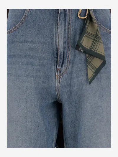 Darkpark Cotton Blend Denim Jeans In Blue