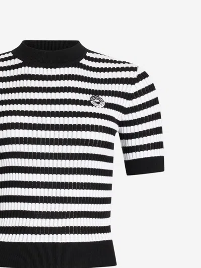 Patou Cotton Sweater With Striped Pattern In Multi