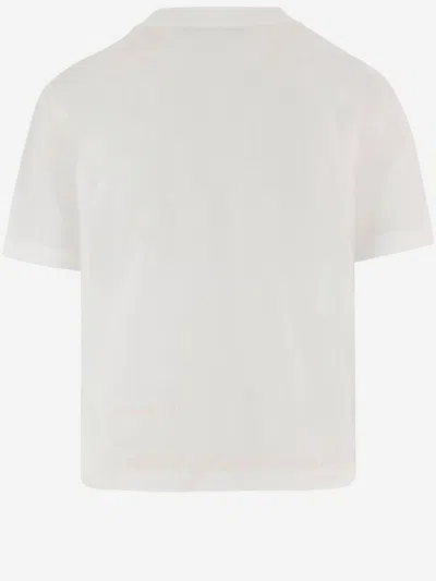Jacquemus Beige Solid Crew Neck T-shirt In Multi