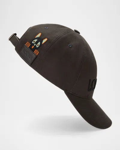 Loewe X Louis Wain Embroidered Baseball Cap In Black