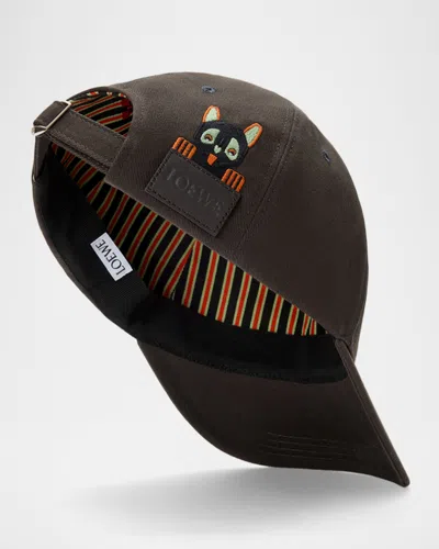 Loewe X Louis Wain Embroidered Baseball Cap In Black