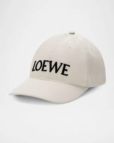 Loewe Louis Wain Logo-embroidered Cotton-twill Baseball Cap In Neutral