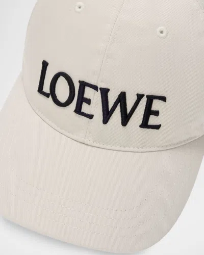 Loewe Louis Wain Logo-embroidered Cotton-twill Baseball Cap In Neutral