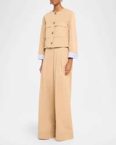 Veronica Beard Gala Utility Jacket In Pink