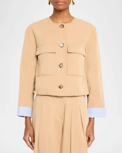 Veronica Beard Gala Utility Jacket In Pink