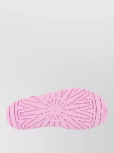 Ugg Sandals Open Toe Platform Sole Pull Tab In Pink
