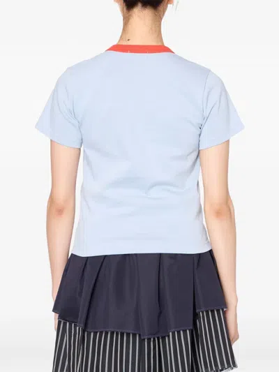 Kolor Rabbit-print T-shirt In Blue