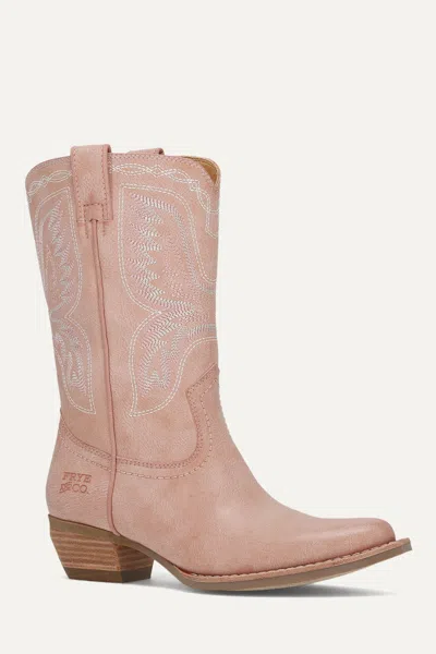 Frye And Co Irlene Short Deco Stitch In Pink