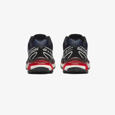 Salomon Xt-6 Blue Sneaker With Logo Applied On The Tongue And Chunky Sole In Fabric Unisex In Multi