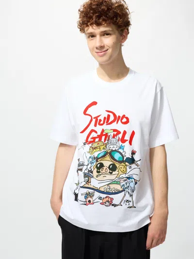 Uniqlo Studio Ghibli Ut Graphic T-shirt White Xs  Us