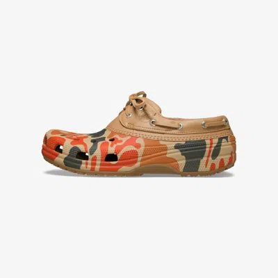 Crocs Boat-effect Camouflage-printed Clogs In Multi