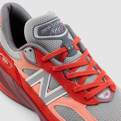 New Balance Modern Sneakers With Padded Collar And Mesh In Red