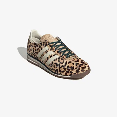 Adidas Originals Sl 71 Og Leopard-pattern Sneakers In Brown