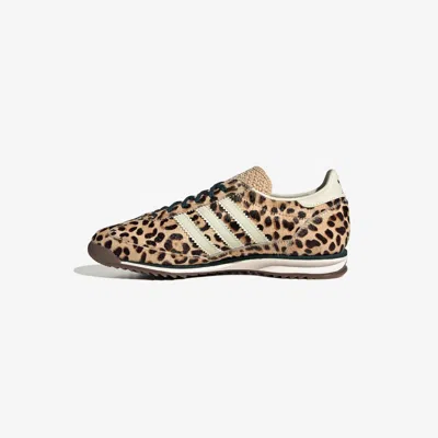 Adidas Originals Sl 71 Og Leopard-pattern Sneakers In Brown