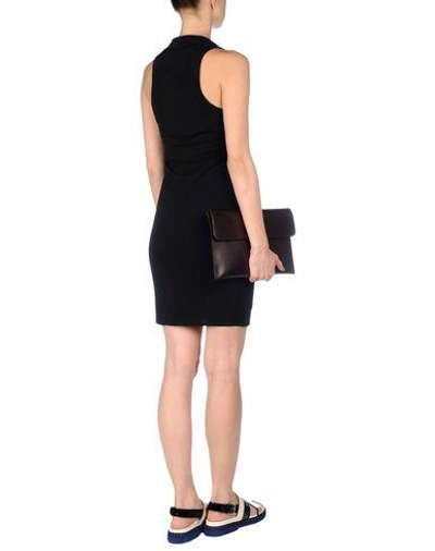 Shop Helmut Lang Short Dress In Black