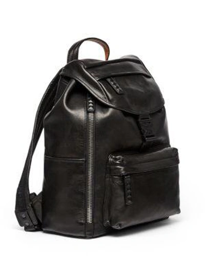 Shop Mcm Killian Lambskin Backpack In Black
