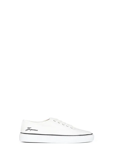 Jacquemus Les Fefe Low Top Sneakers Rubber Sole In White