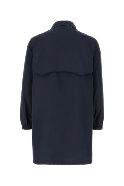Palto' Blue Polyester Pierangelo Overcoat In Blue