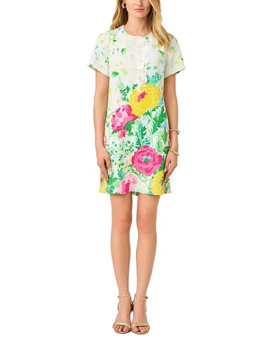 Lilly Pulitzer Edita Short Sleeve Shift Dress In Green