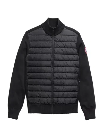 Canada Goose Down-merino Wool Hybridge Puffer Jacket In Black