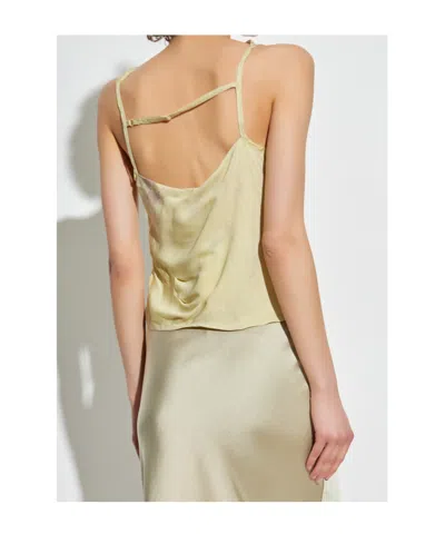 Samsoe & Samsoe Draped Sleeveless Blouse In Yellow