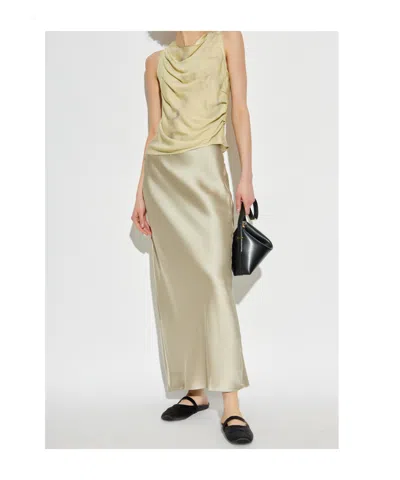 Samsoe & Samsoe Draped Sleeveless Blouse In Yellow