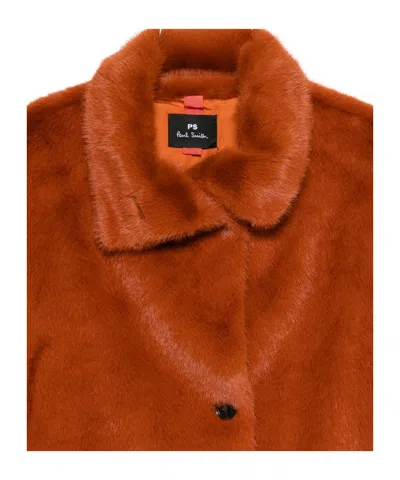 Paul Smith Button Fastening Collared In Orange