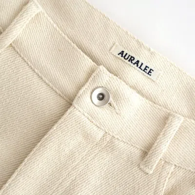 Auralee Belt Loop Jeans In Neutral