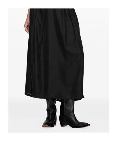 Maison Margiela Heel-less Western Leather Boots In Black