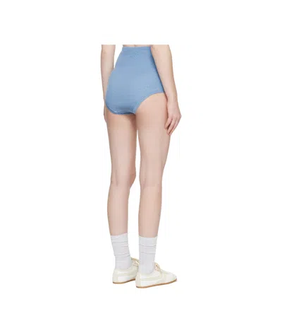 Rier Ribbed Briefs In Blue
