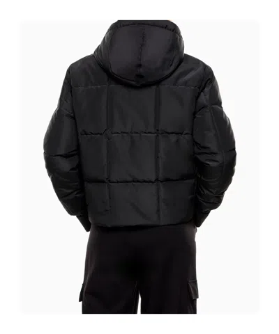 Ea7 Logo-print Puffer Jacket In Black