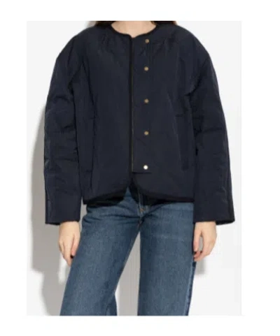 Ulla Johnson Quilted Press-stud Jacket In Black