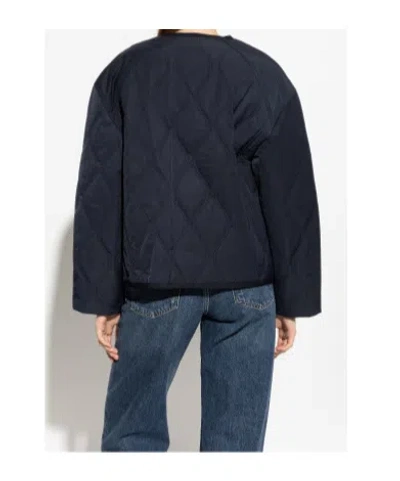 Ulla Johnson Quilted Press-stud Jacket In Black