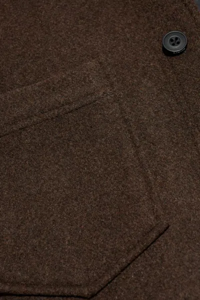 Samsoe & Samsoe Oversized Shirt Jacket In Brown