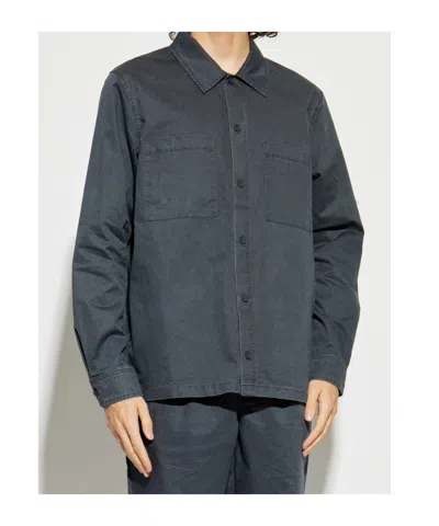 Samsoe & Samsoe Sataka Pocket Button Shirt In Blue