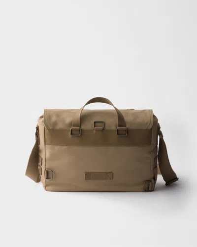 Prada Canvas Shoulder Bag Strap Top Handle