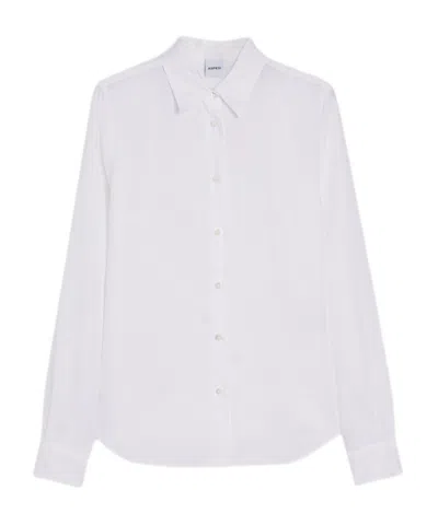Aspesi Camicia In Popeline Di Cotone In White