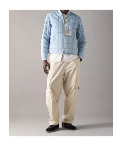 Moose Knuckles Transit Down Denim Liner Bomber Jacket In Multi