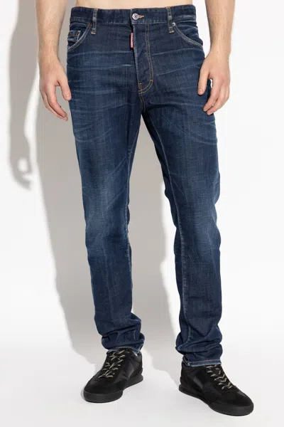 Dsquared2 Pants 5 Pockets In Blue