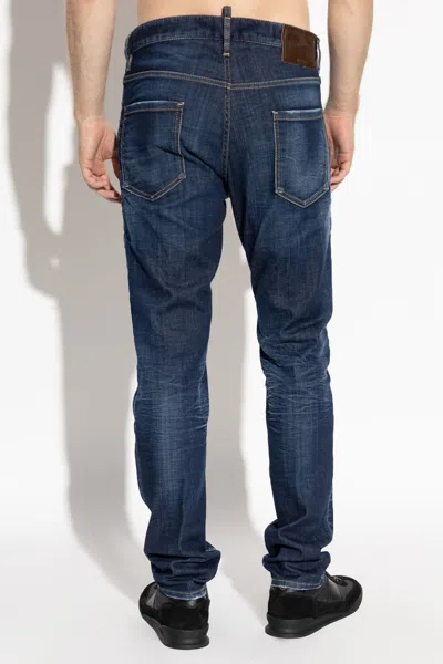 Dsquared2 Pants 5 Pockets In Blue